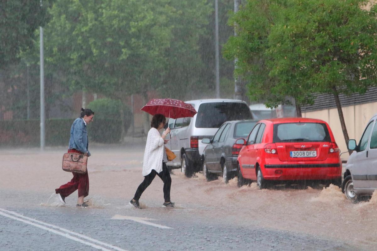 Tormenta en Salamanca.