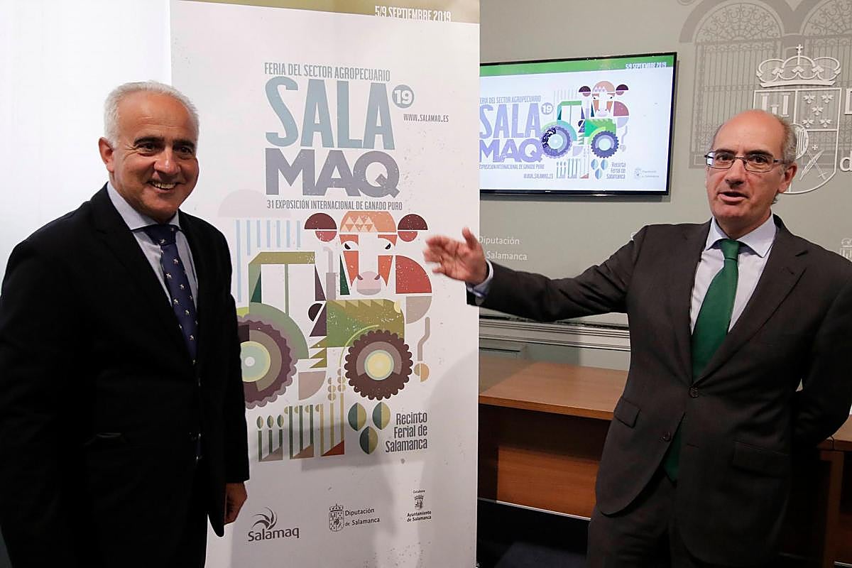 Jesús María Ortiz y Javier Iglesias, en la presentación de Salamaq.