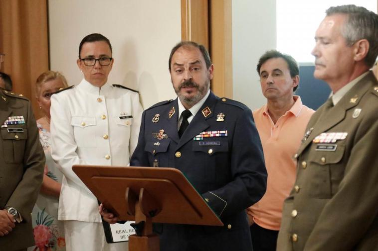 Emilio García Herrera, durante su discurso.