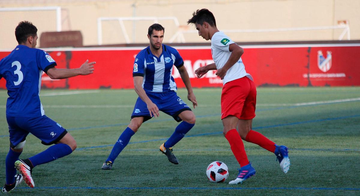 Aarón, en un encuentro de la pasada pretemporada.