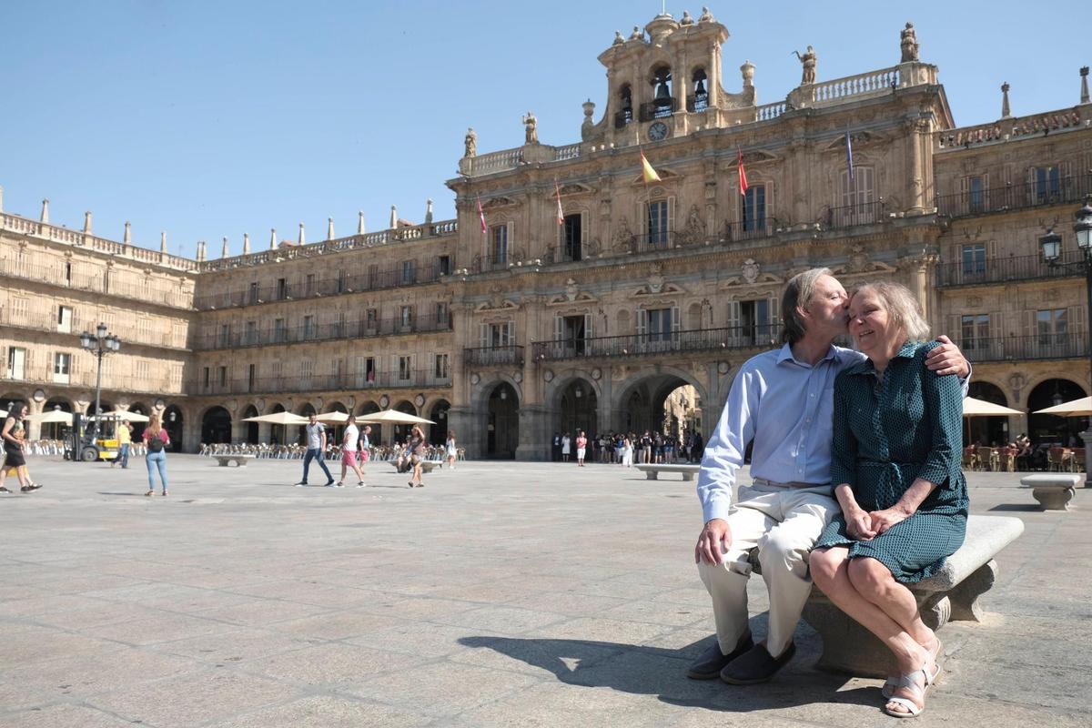 John y Letty Beyer, en su regreso a Salamanca cincuenta años después