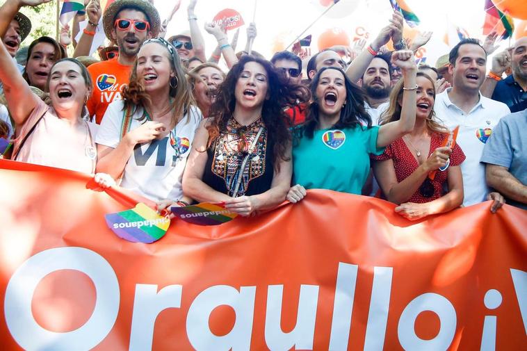 Un momento de la manifestación del Orgullo de este año