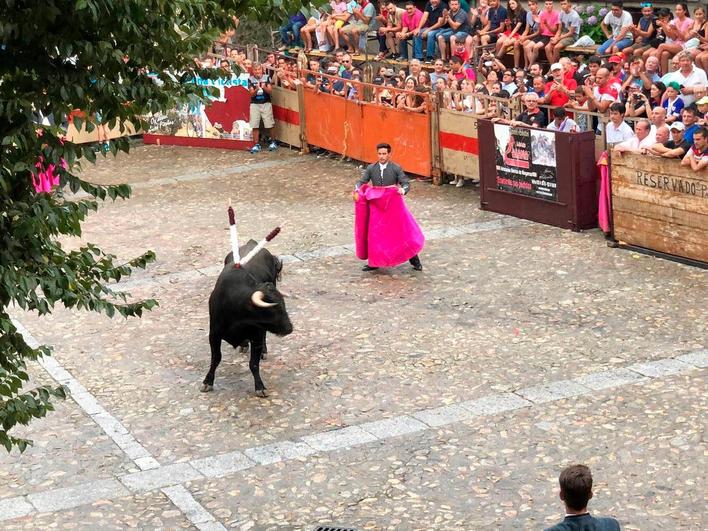 Los festejos taurinos durante el mes de agosto en Mogarraz ponen de manifiesto la fuerte tradición del municipio.