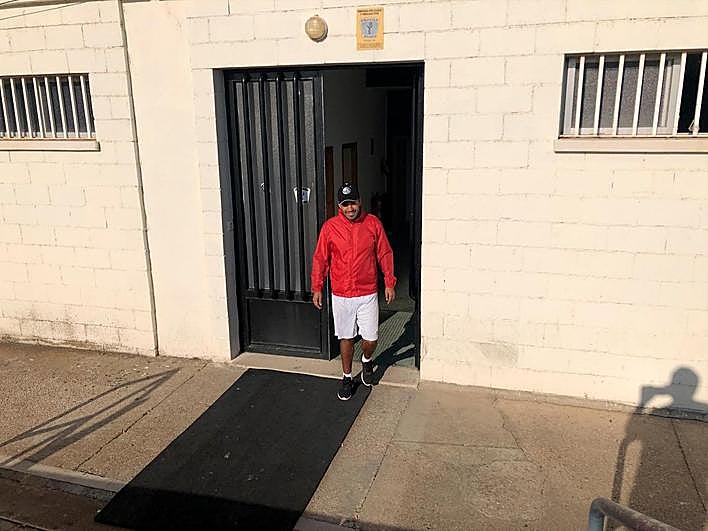 Rafa Dueñas, este sábado en el Helmántico.,