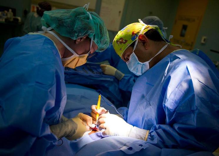 Una operación de un transplante.