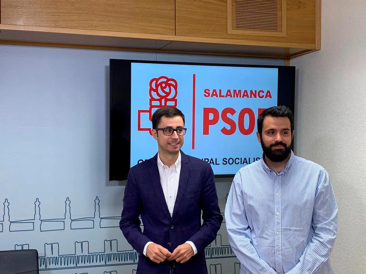 Los socialistas José Luis Mateos y Álvaro Antolín