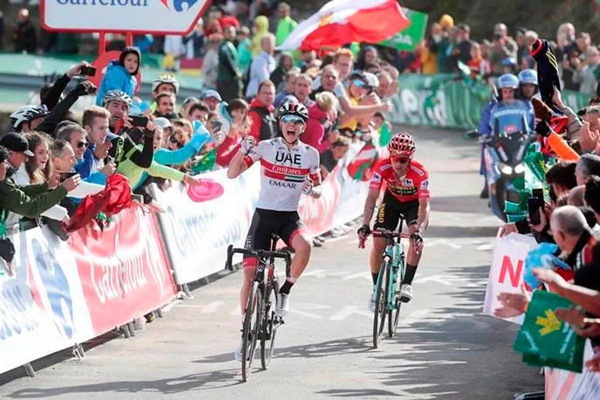 Pogacar ha ganado este viernes la etapa de la Vuelta a España.