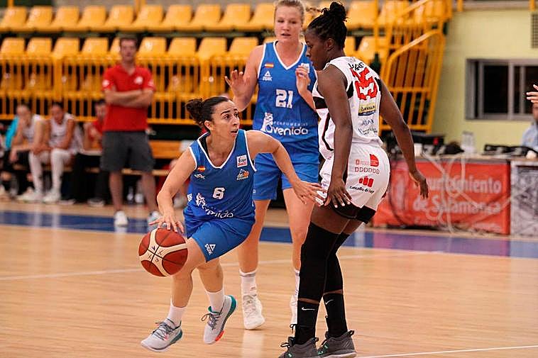 Silvia Domínguez, en un momento del encuentro.