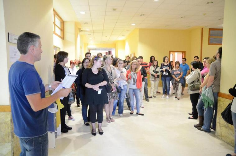 Oposición de auxiliar administrativo celebrada en la Universidad de Salamanca en septiembre de 2014.