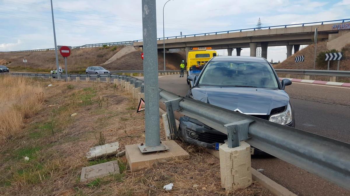 El coche accidentado.