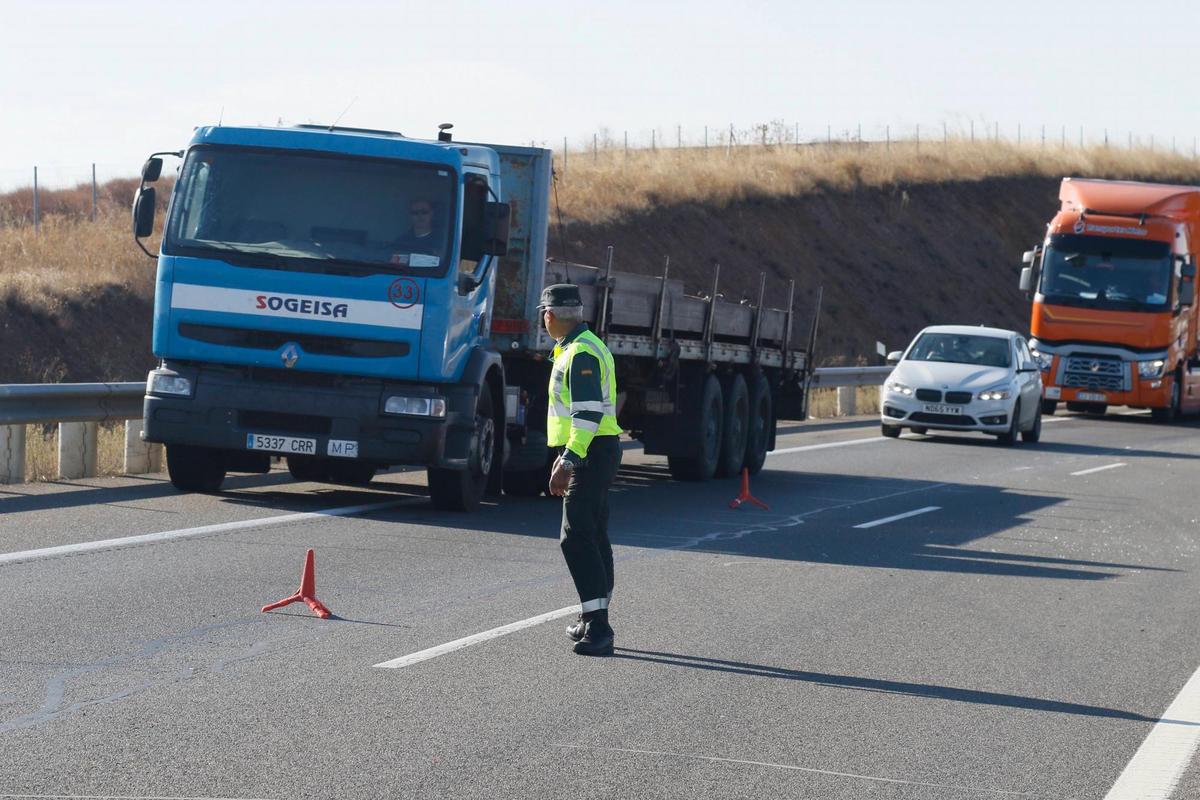 Control de la Guardia Civil en Salamanca