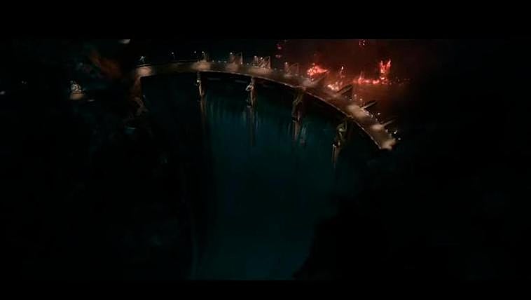 Fotograma que muestra la presa de Aldeadávila en “Terminator: destino oscuro”