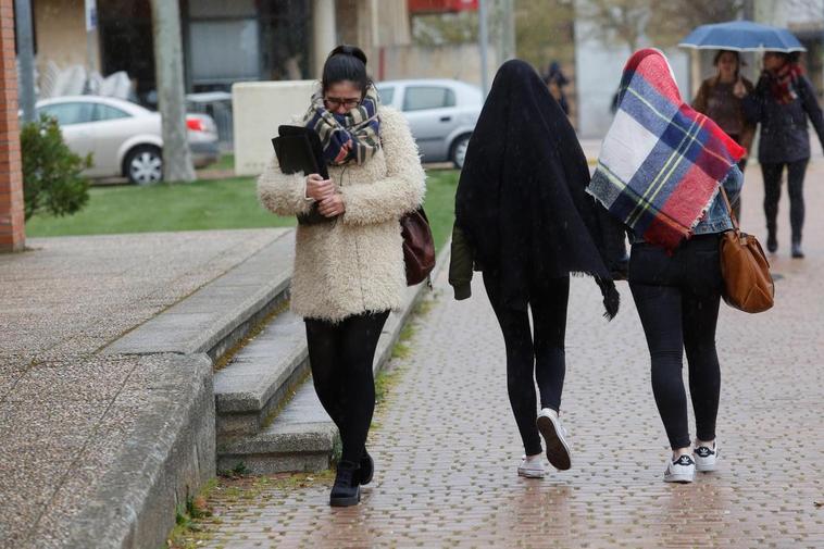 Estudiantes abrigadas en Salamanca.