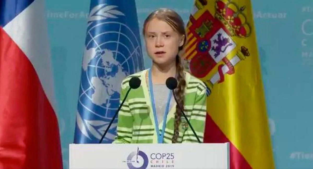 Greta Thunberg en la Cumbre del Clima de Madrid.