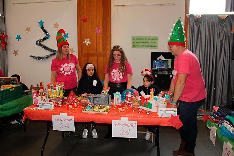 Las chuches y la decoración navideña estuvieron muy presentes.