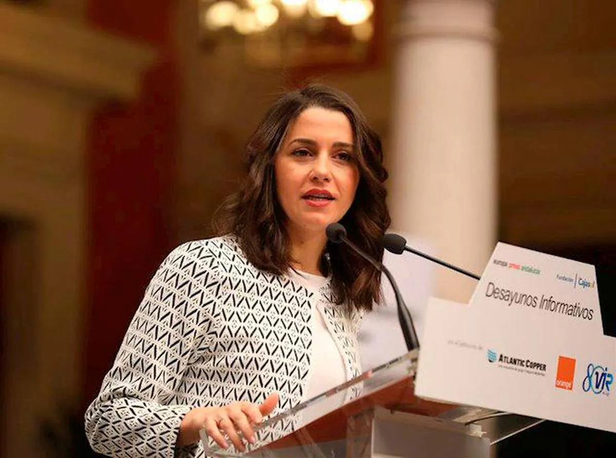 La portavoz de Ciudadanos, Inés Arrimadas.