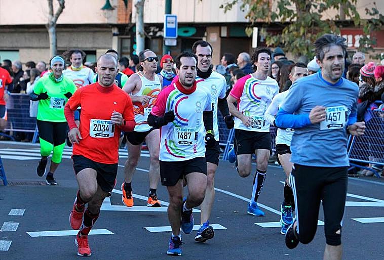 Una edición pasada de la San Silvestre Salmantina.