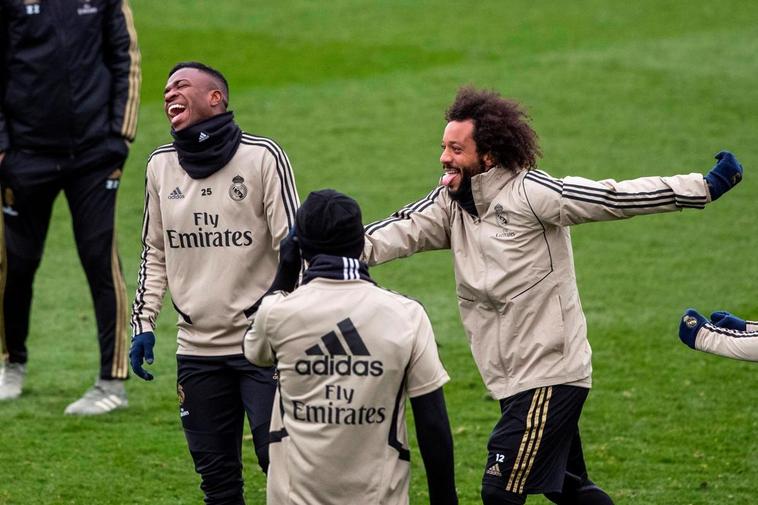 Entrenamiento del Real Madrid.