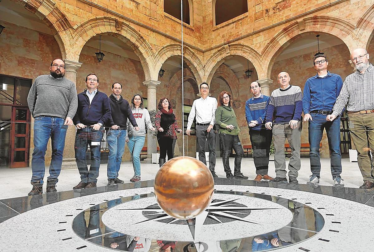 Integrantes del grupo de Simulación en Nanoestructuras Magnéticas de la Universidad de Salamanca.