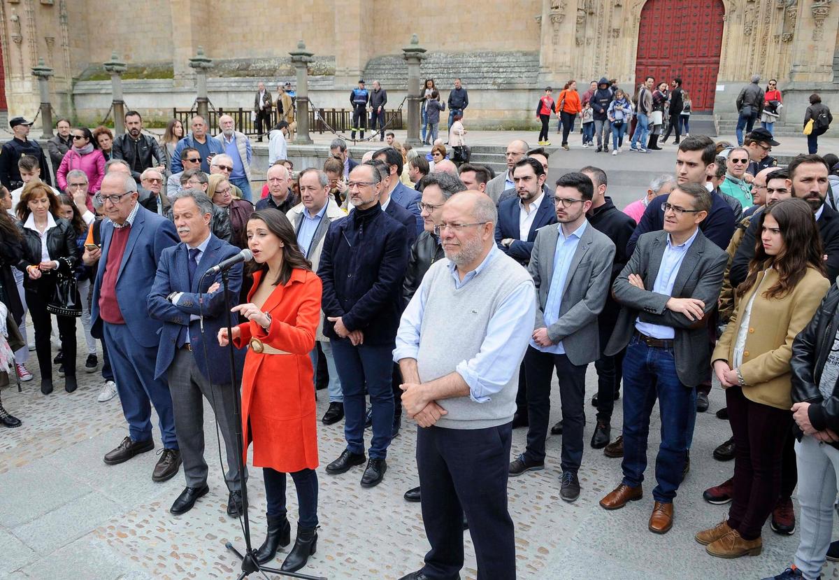 Arrimadas e Igea, en Salamanca.