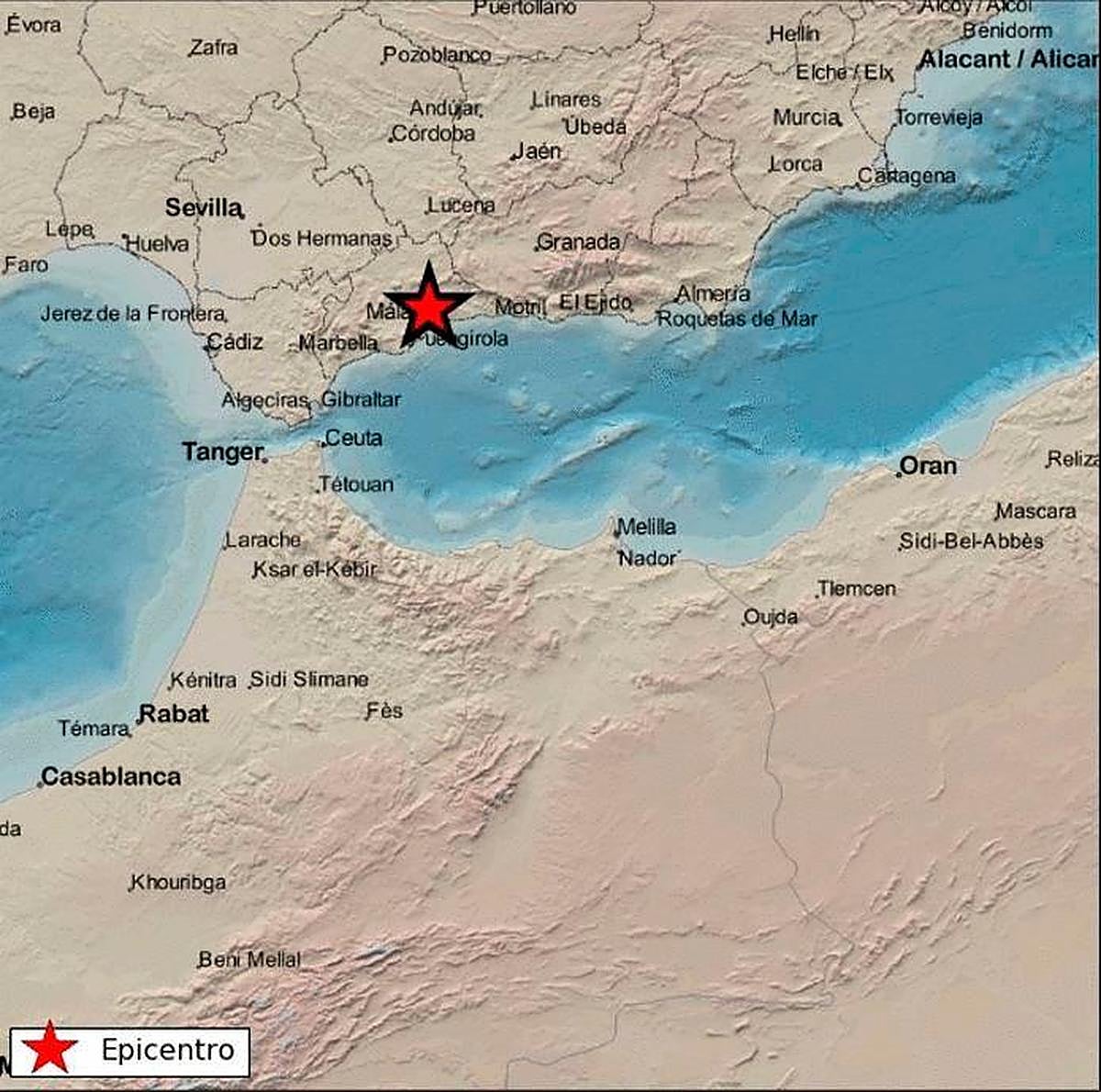 Terremoto con seísmo en Almogía.
