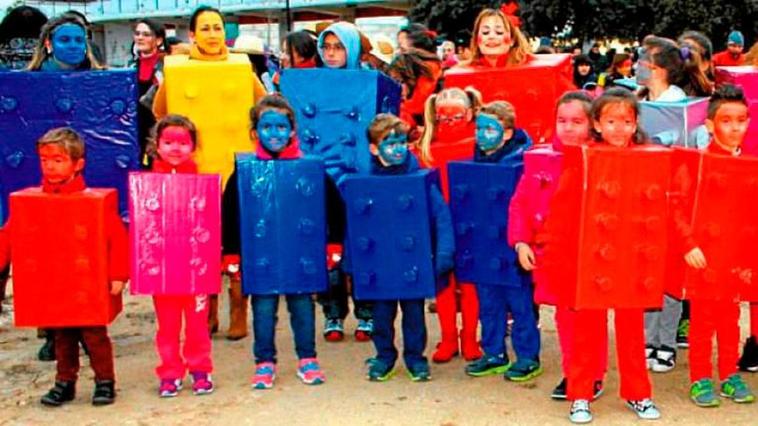 Pequeños disfrazados en Terradillos en Carnavales anteriores.