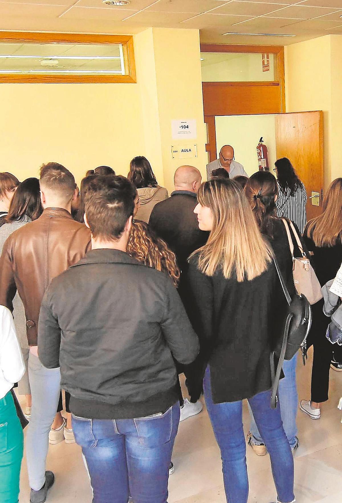 Imagen de una de las últimas oposiciones sanitarias en Salamanca.