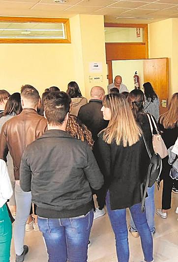 Imagen de una de las últimas oposiciones sanitarias en Salamanca.