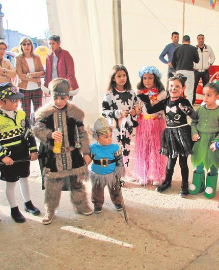 Los niños participan de una forma muy activa en el Carnaval.