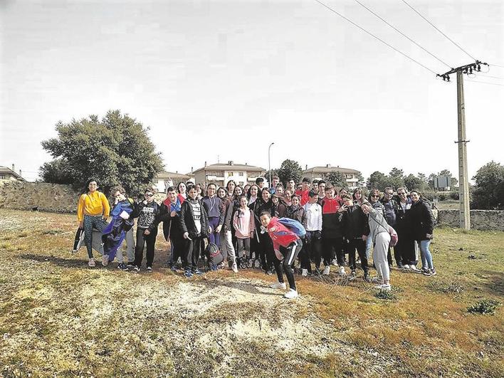 Alumnos IESO Quercus de El Encinar.