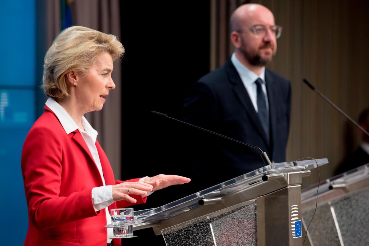 La jefa del Ejecutivo comunitario, Ursula von der Leyen.