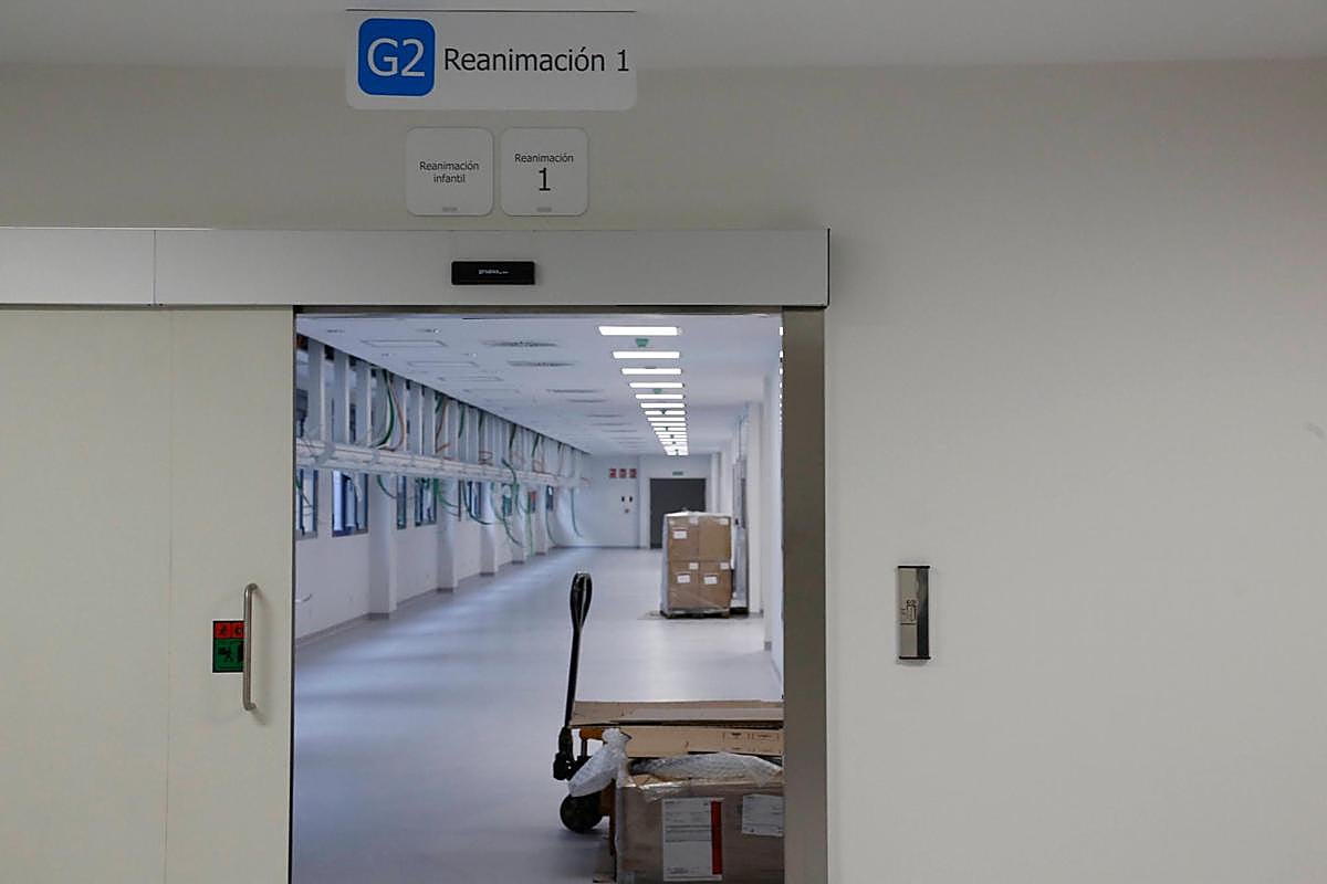Zona de reanimación del nuevo Hospital de Salamanca.