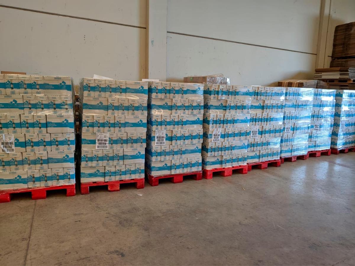 Mercadona ha entregado 7 tonedas de leche al Banco de Alimentos