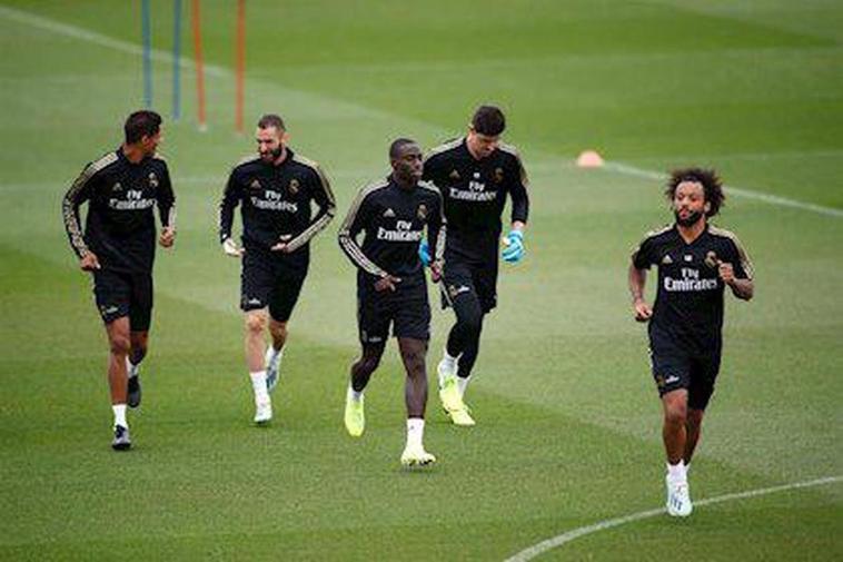 Entrenamiento del Real Madrid.