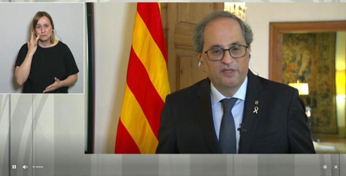 El presidente de la Generalitat, Quim Torra.