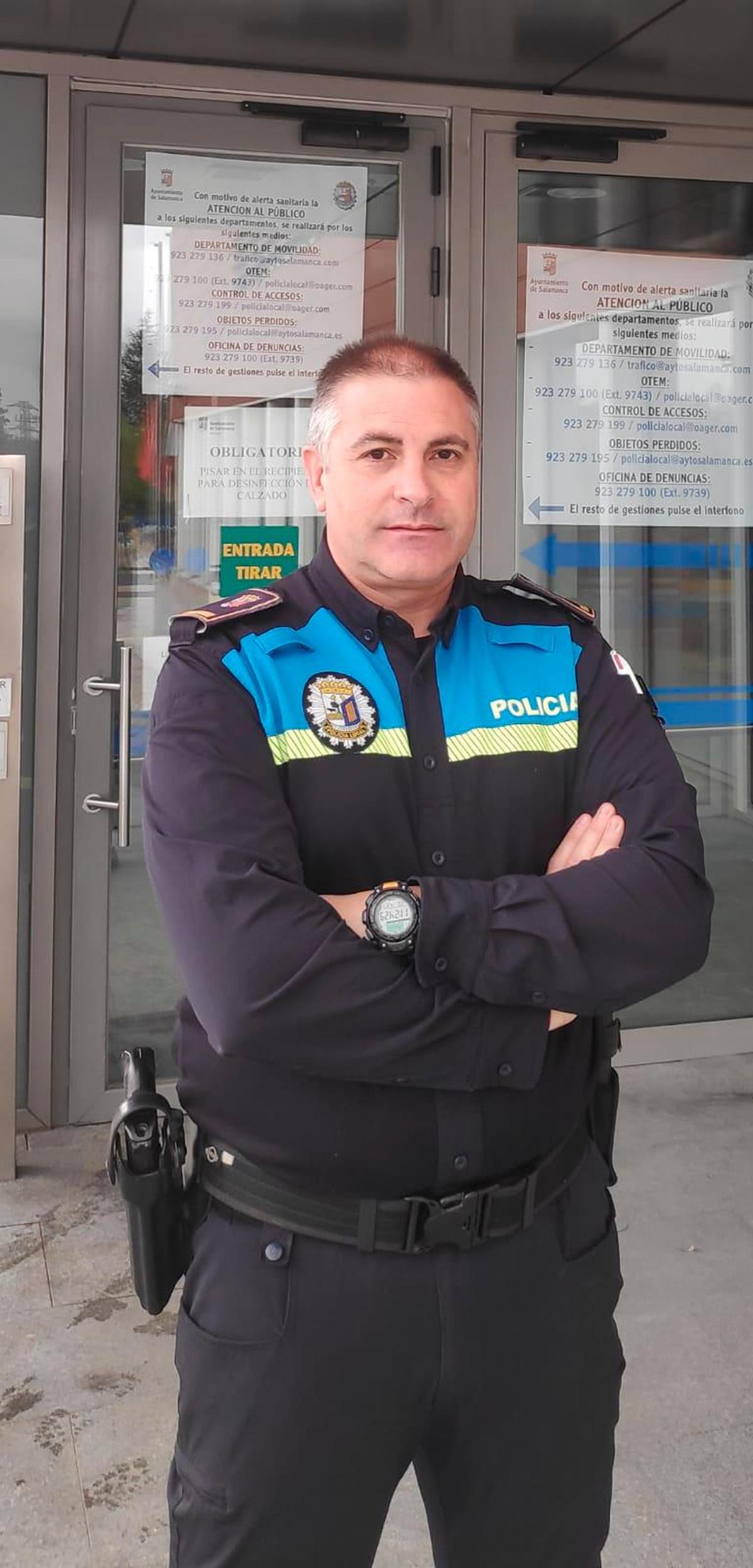El oficial de la Policía Local, José Manuel Canal.