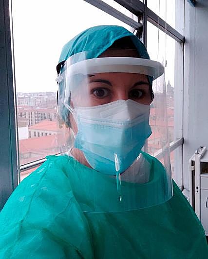Paula Galache es enfermera en el Hospital Virgen de la Vega.
