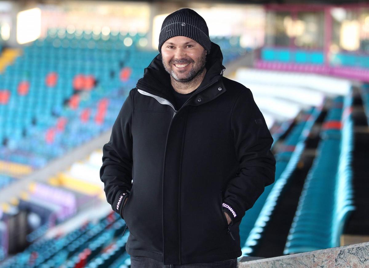 Manuel Lovato, en el estadio Helmántico.