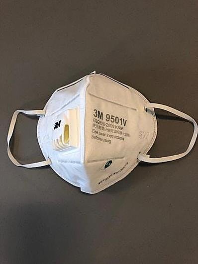 Imagen de una de las mascarillas con la ‘temida’ válvula.