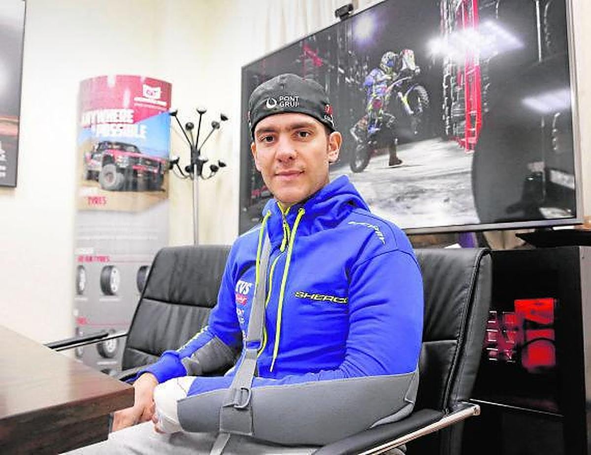 Santolino, días después de regresar del último Dakar.