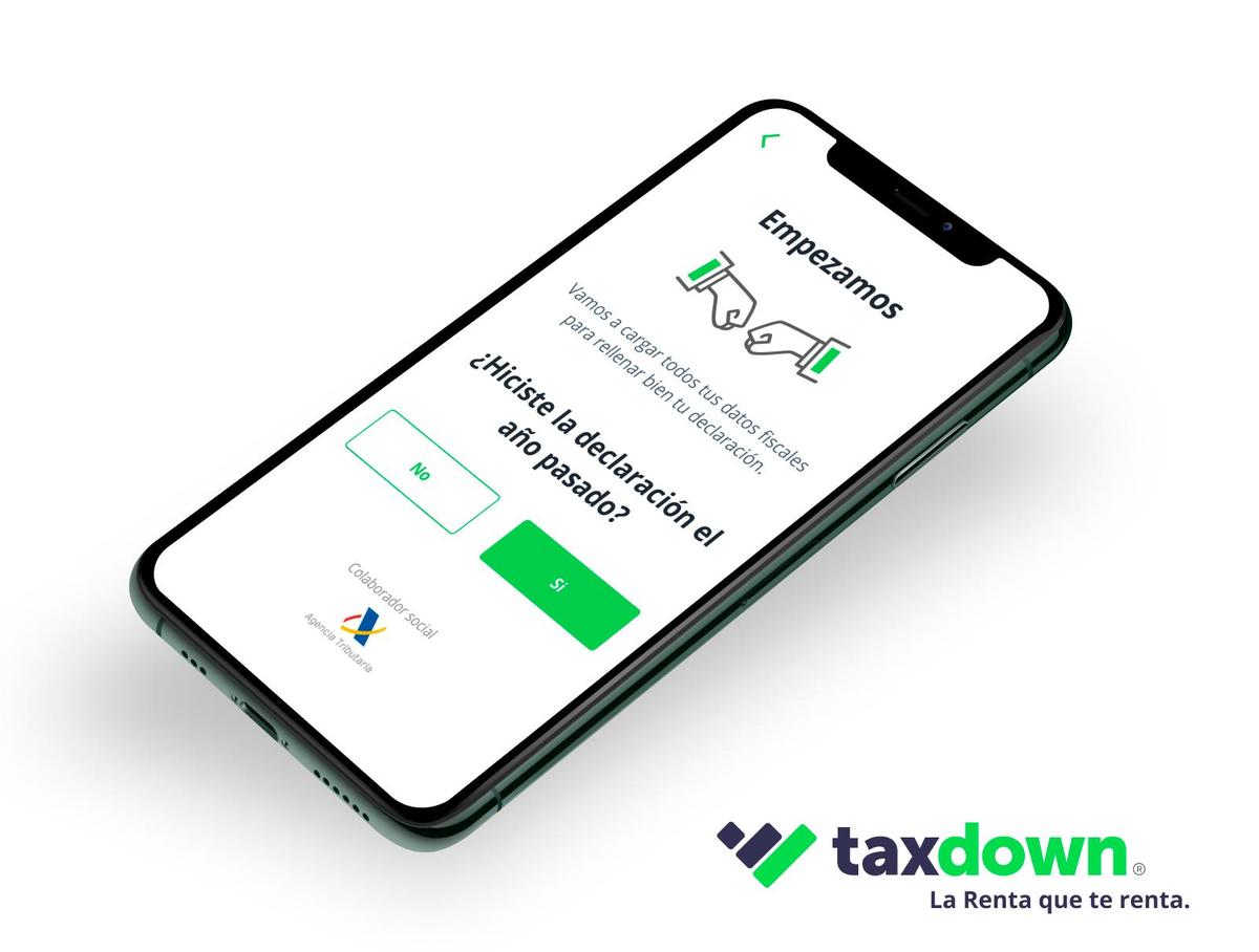 La aplicación de TaxDown está disponible para iOS y Android