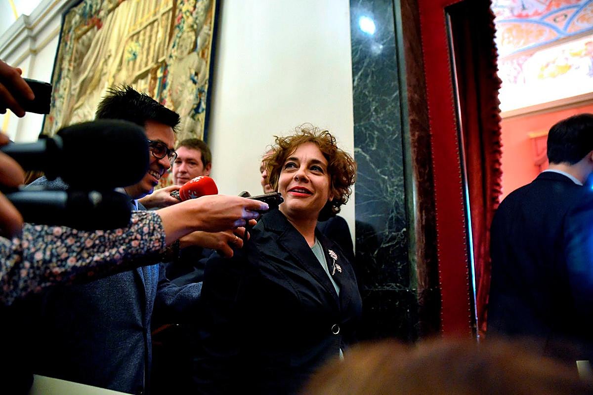 La vicepresidenta tercera del Congreso y diputada de Unidas Podemos, Gloria Elizo.