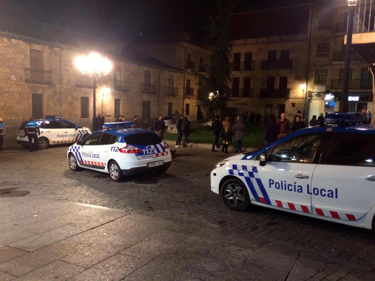 Imagen de archivo de una intervención policial en la plaza de Monterrey