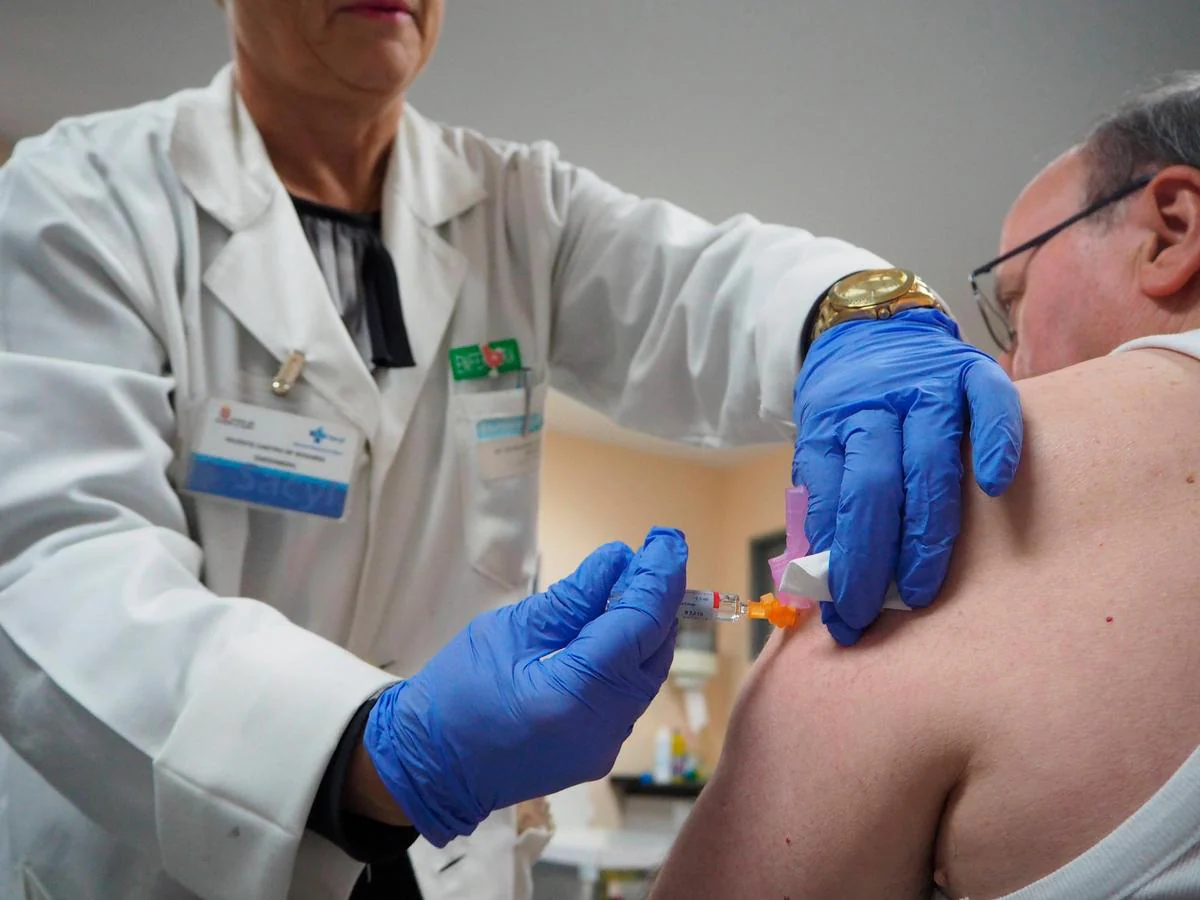 Una persona recibe la vacuna de la gripe en una campaña pasada.