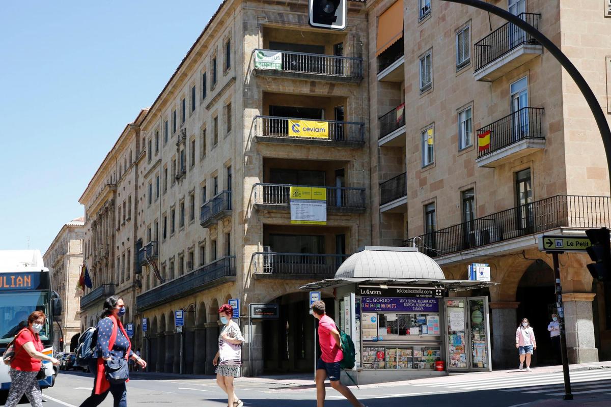 Edificio anexo a la Audiencia y que está en obras para ser la sede provisional.