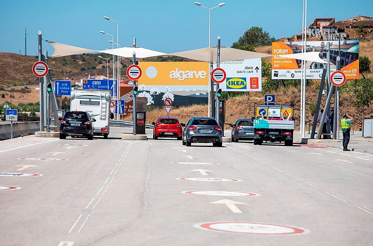 Frontera entre España y Portugal tras la reapertura.