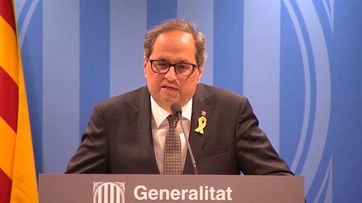 El presidente de la Generalitat, Quim Torra