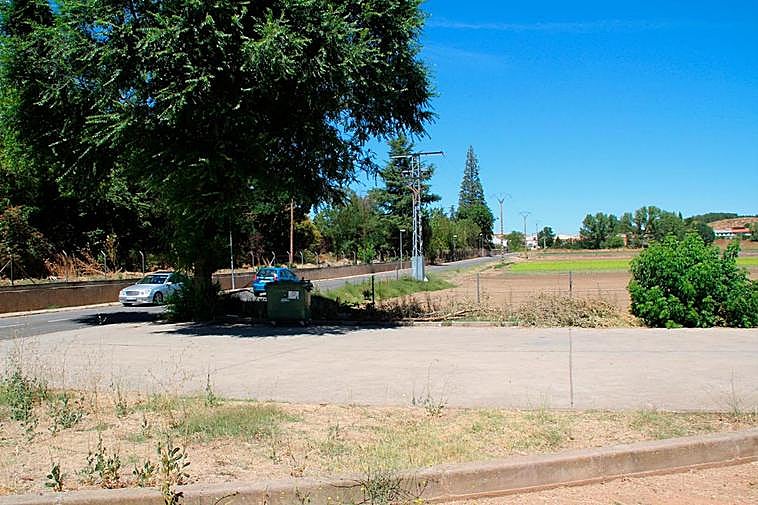 Zona en la que se construirá la rotonda donde se ubicará la parada del transporte metropolitano.