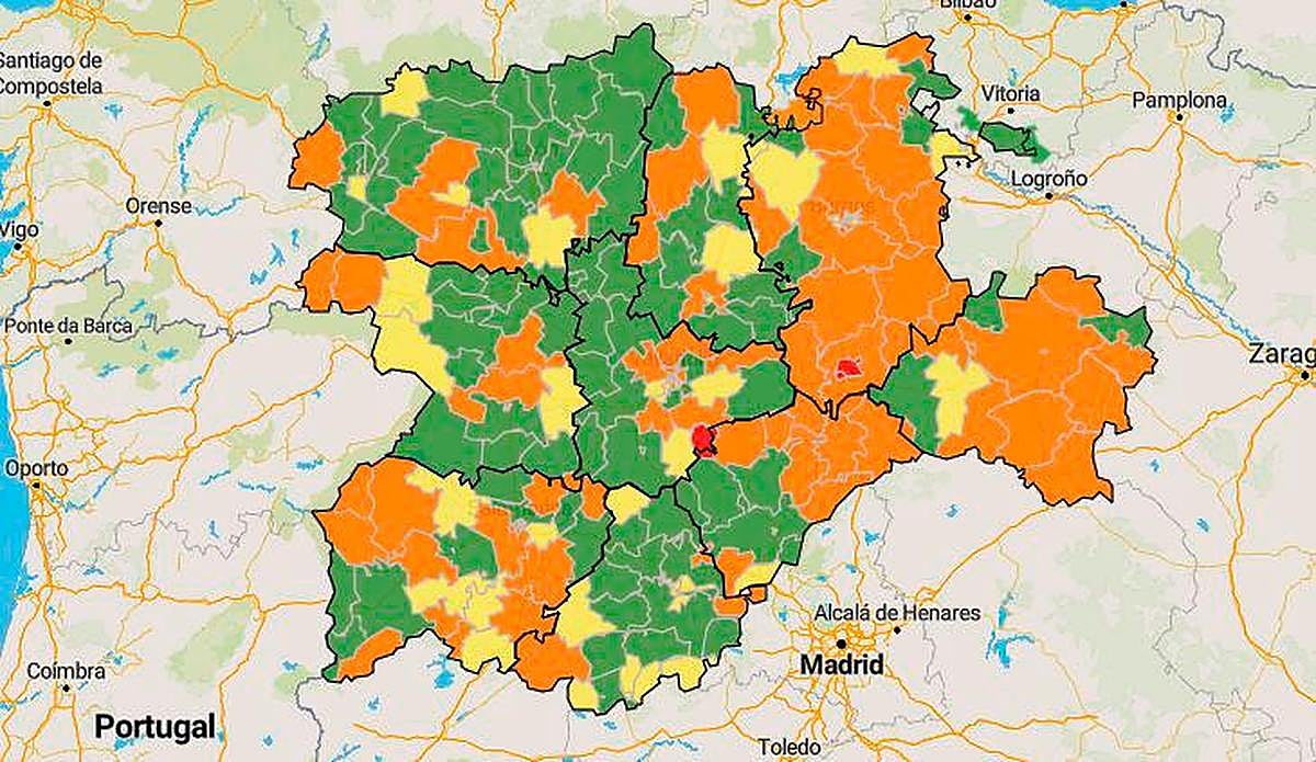 ¿Por qué a Salamanca le sacan fácil los colores en el mapa del coronavirus?