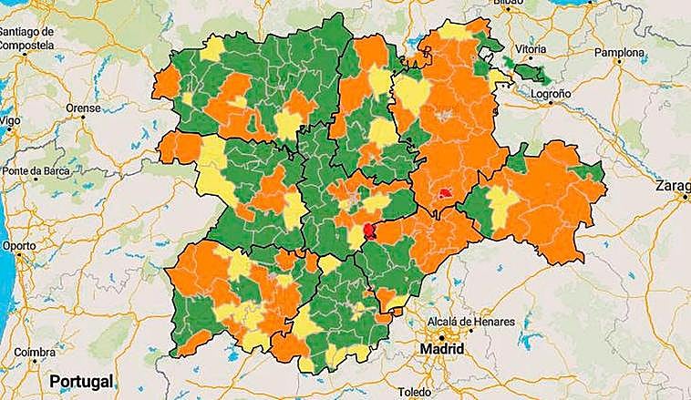 ¿Por qué a Salamanca le sacan fácil los colores en el mapa del coronavirus?